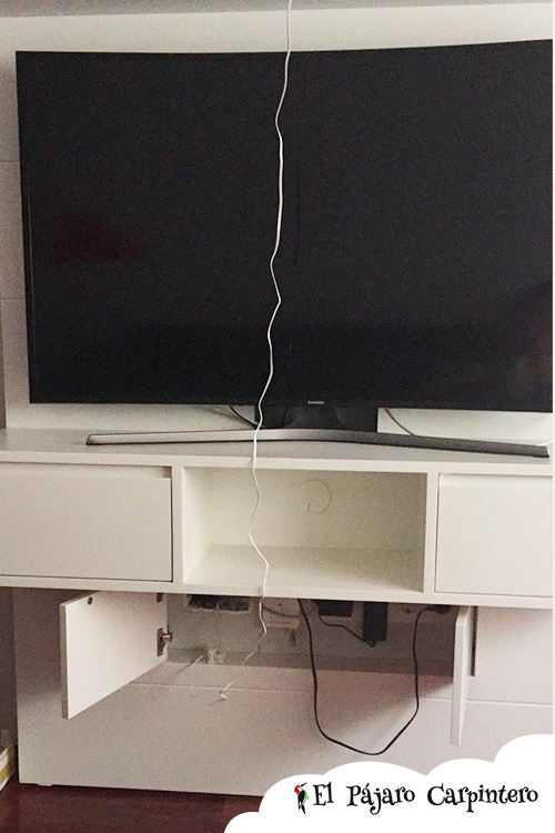 Montaje mueble suspendido tv
